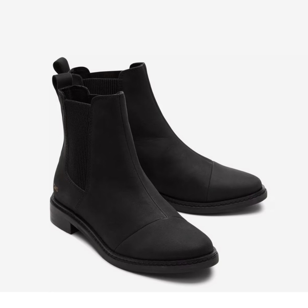 Toms Classic Black Ankle Booties